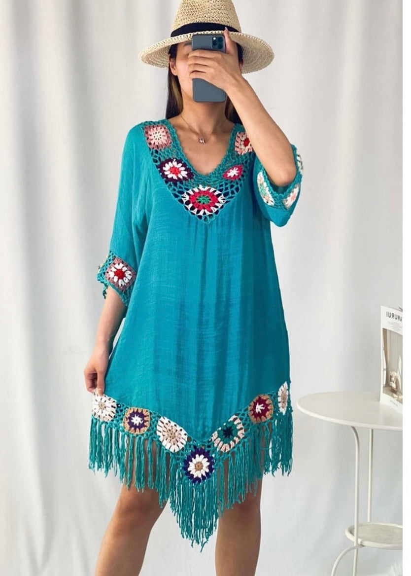 Crochet Cover Up Top cum Dress