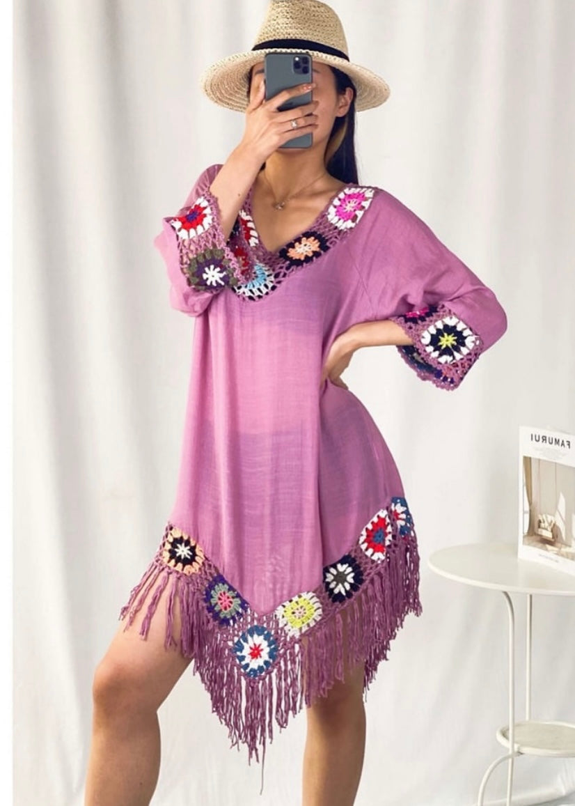 Crochet Cover Up Top cum Dress