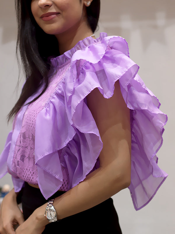 Cute Frill Partywear Top