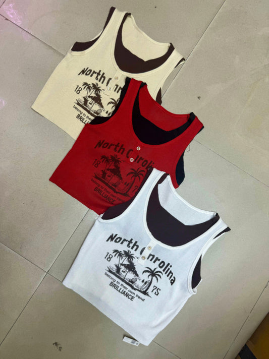 Dual Tone Tank Tops