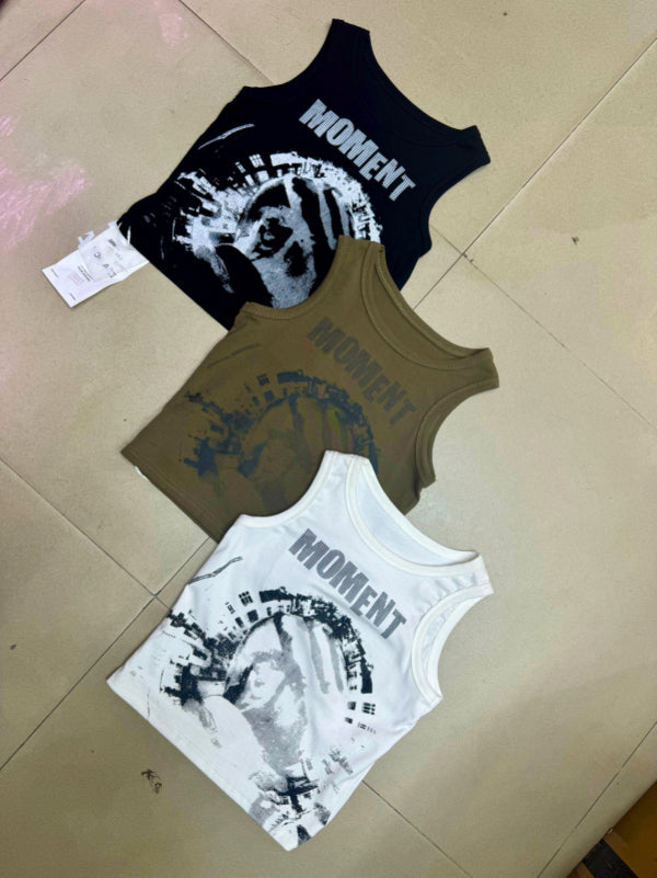 Causal Printed Tank Tops