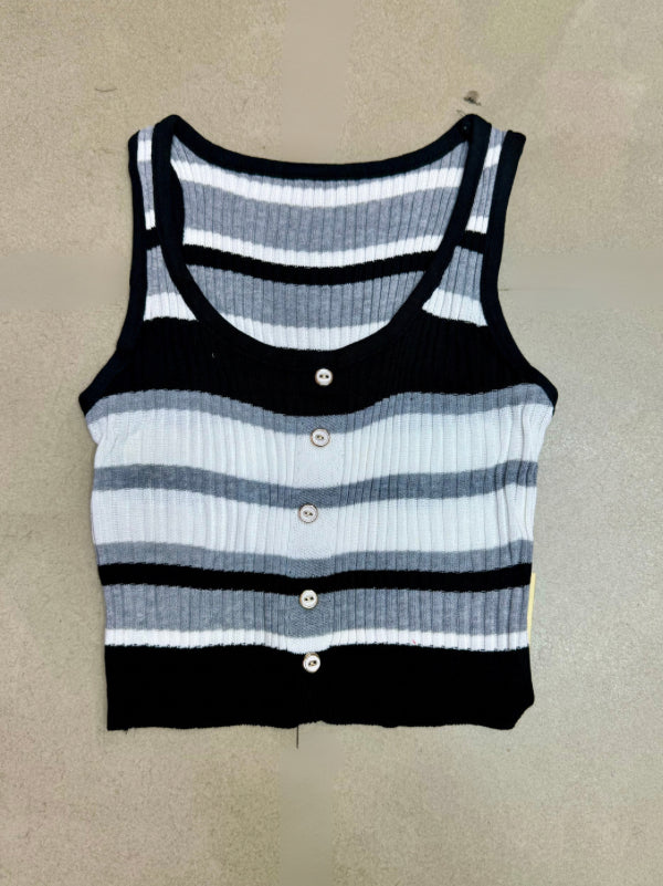 Casual Striped Tank Top