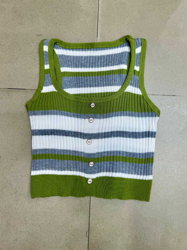 Casual Striped Tank Top