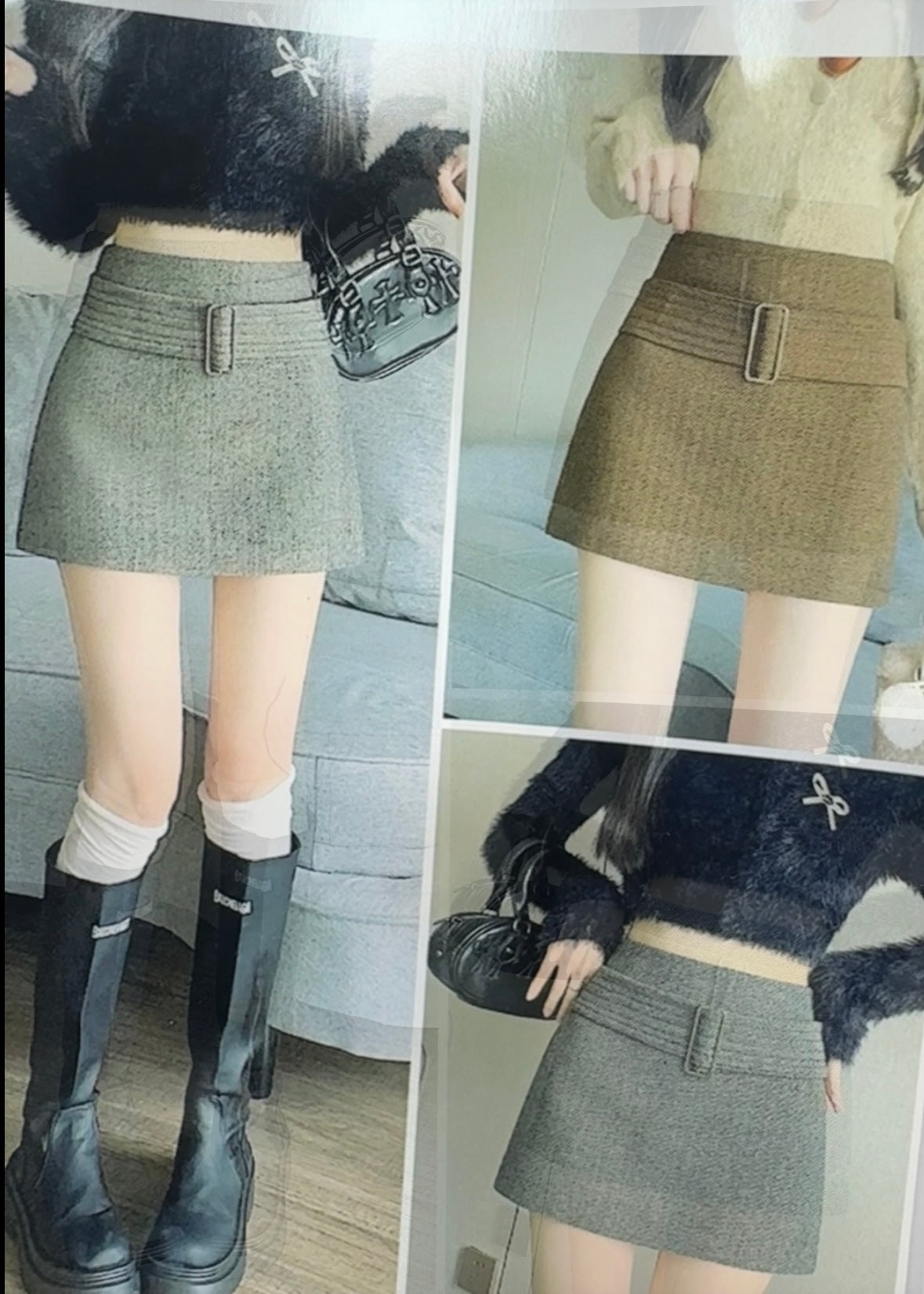 Short Skirt with Belt