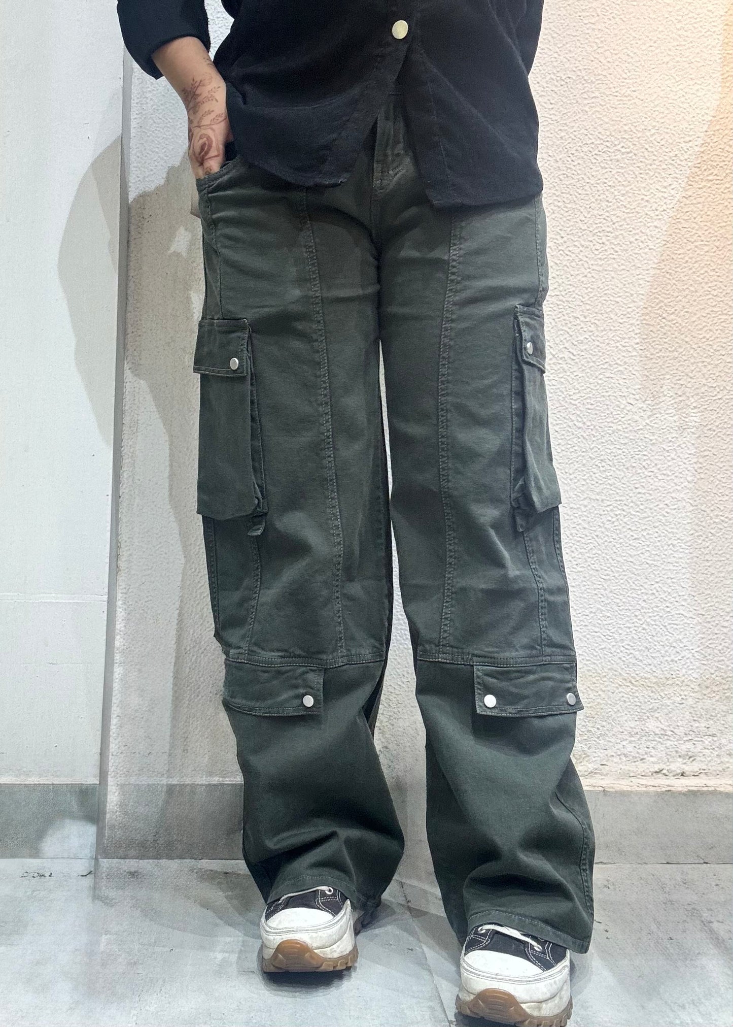 Light Denim Cargo Pant