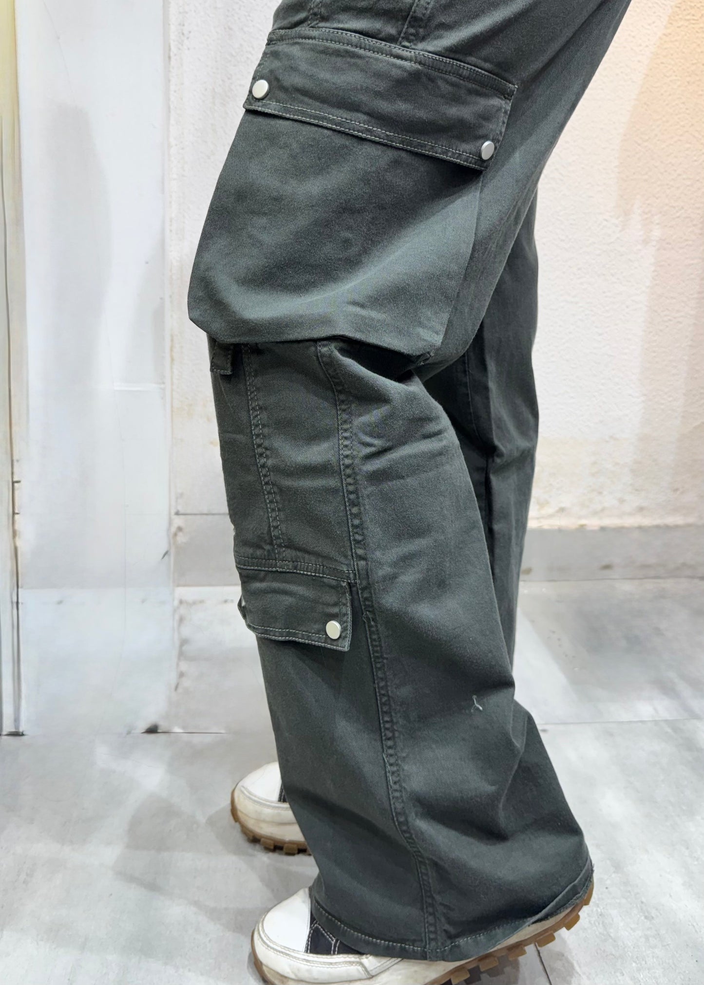 Light Denim Cargo Pant