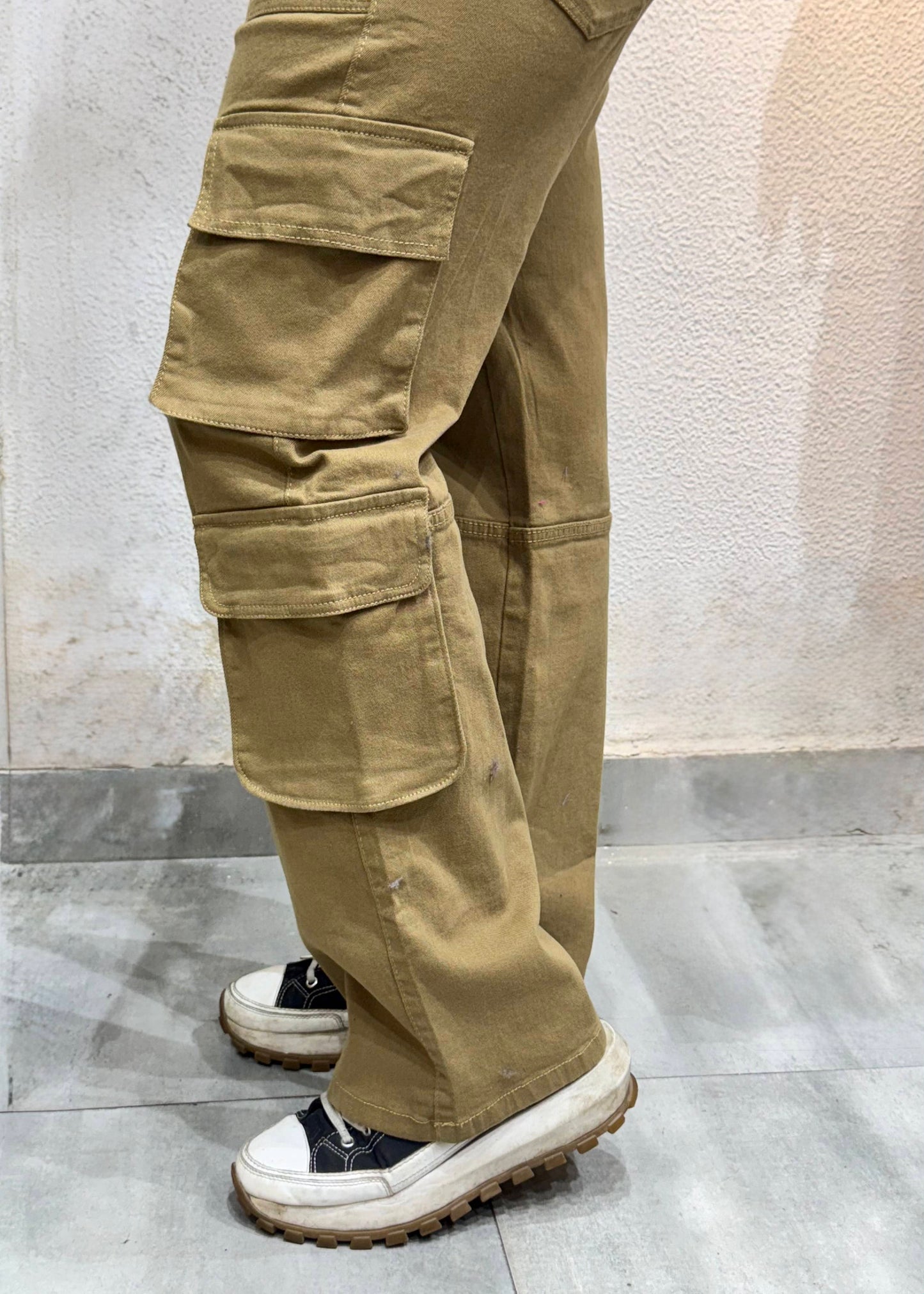 Denim Cargo Pant with Side Pockets