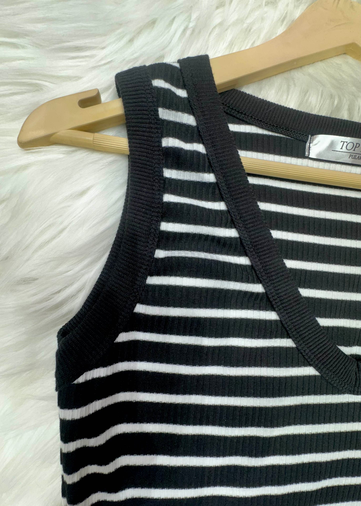 Striped Knitted Tank Top