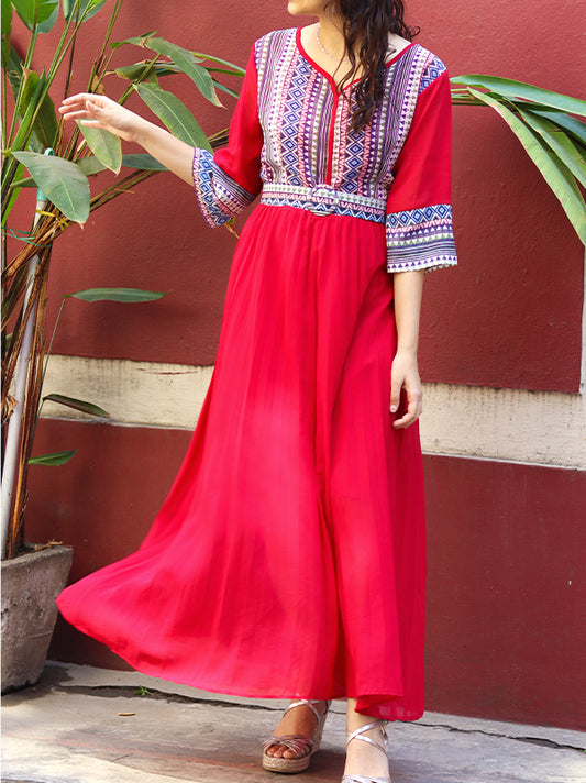 Long Indo-Western Dress