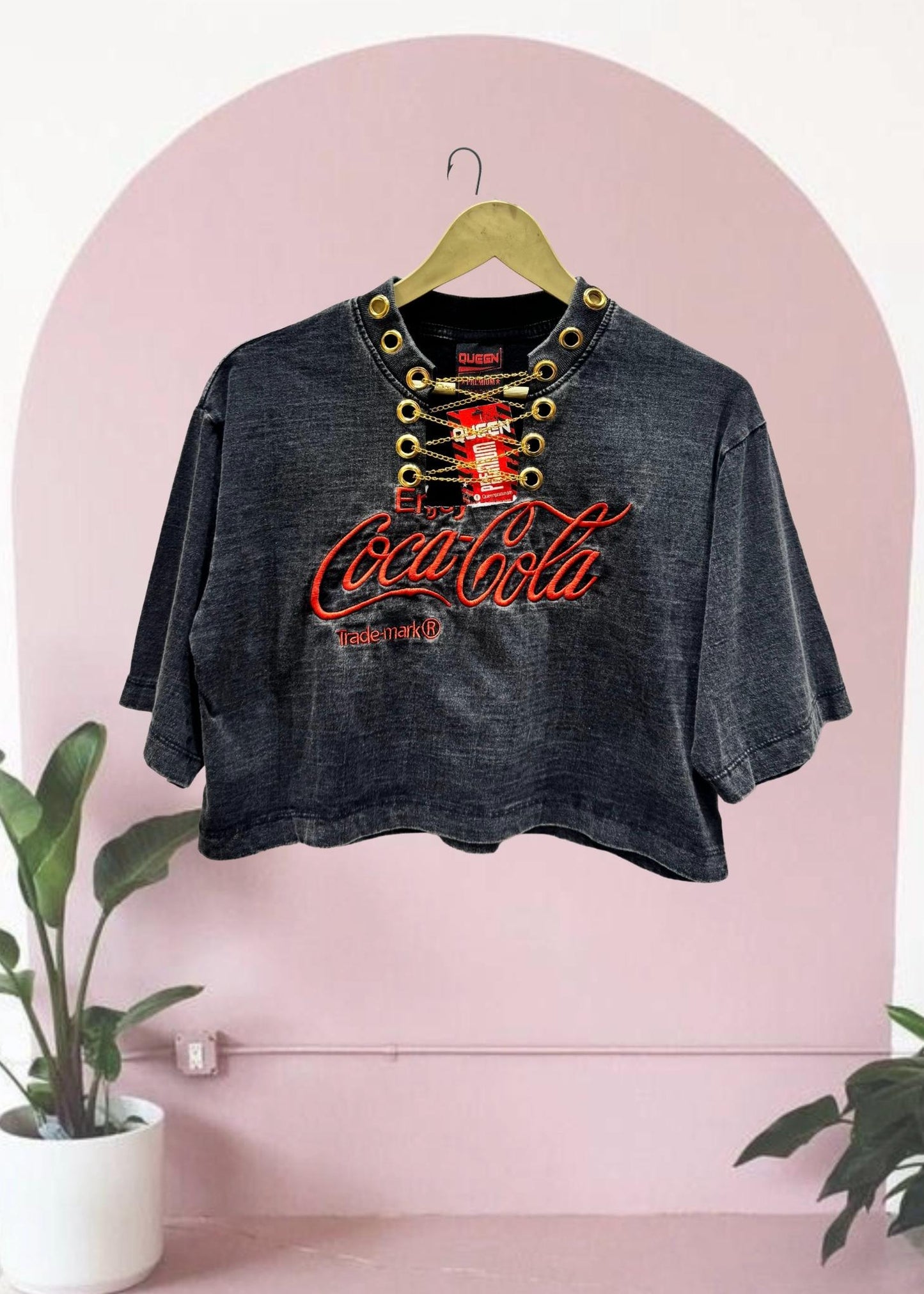 Cola Printed Crop TShirt