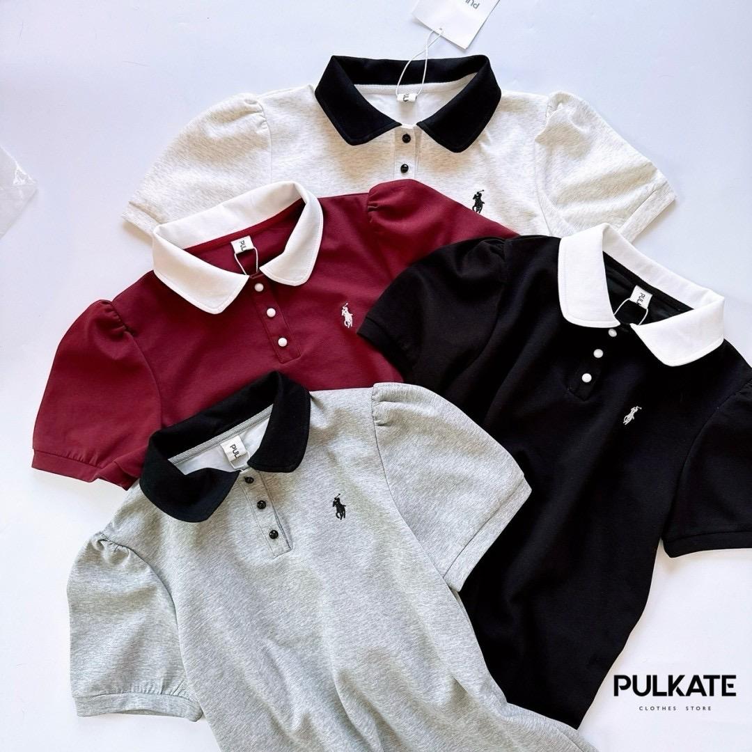 2 Pc Skater Skirt & Collared Tshirt Set