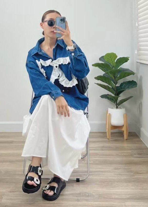 Oversized Denim Shirt