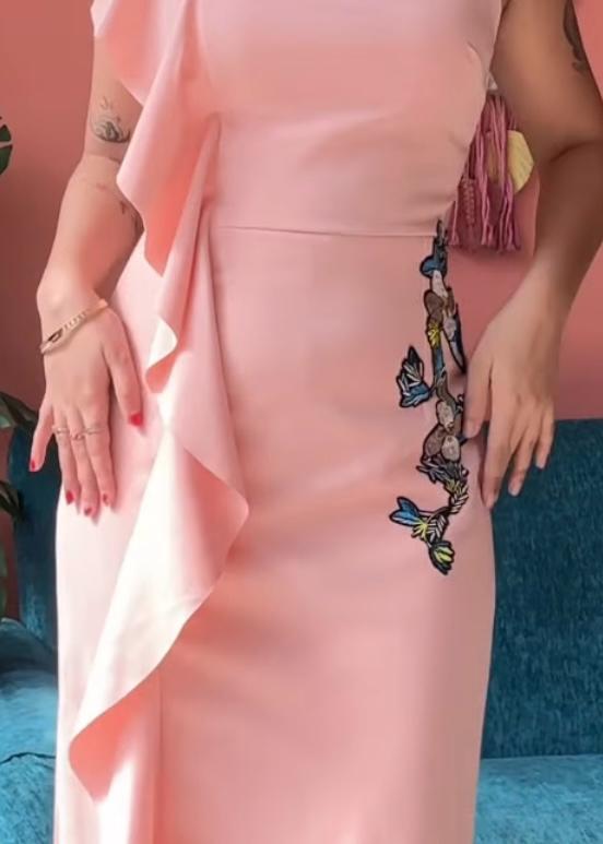 Bodycon Dress with Patch Work