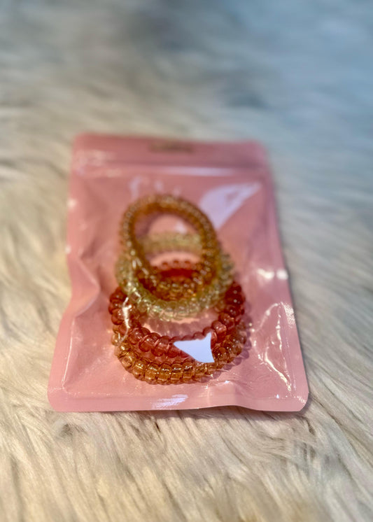 Set of 4 Spiral Hair Bands