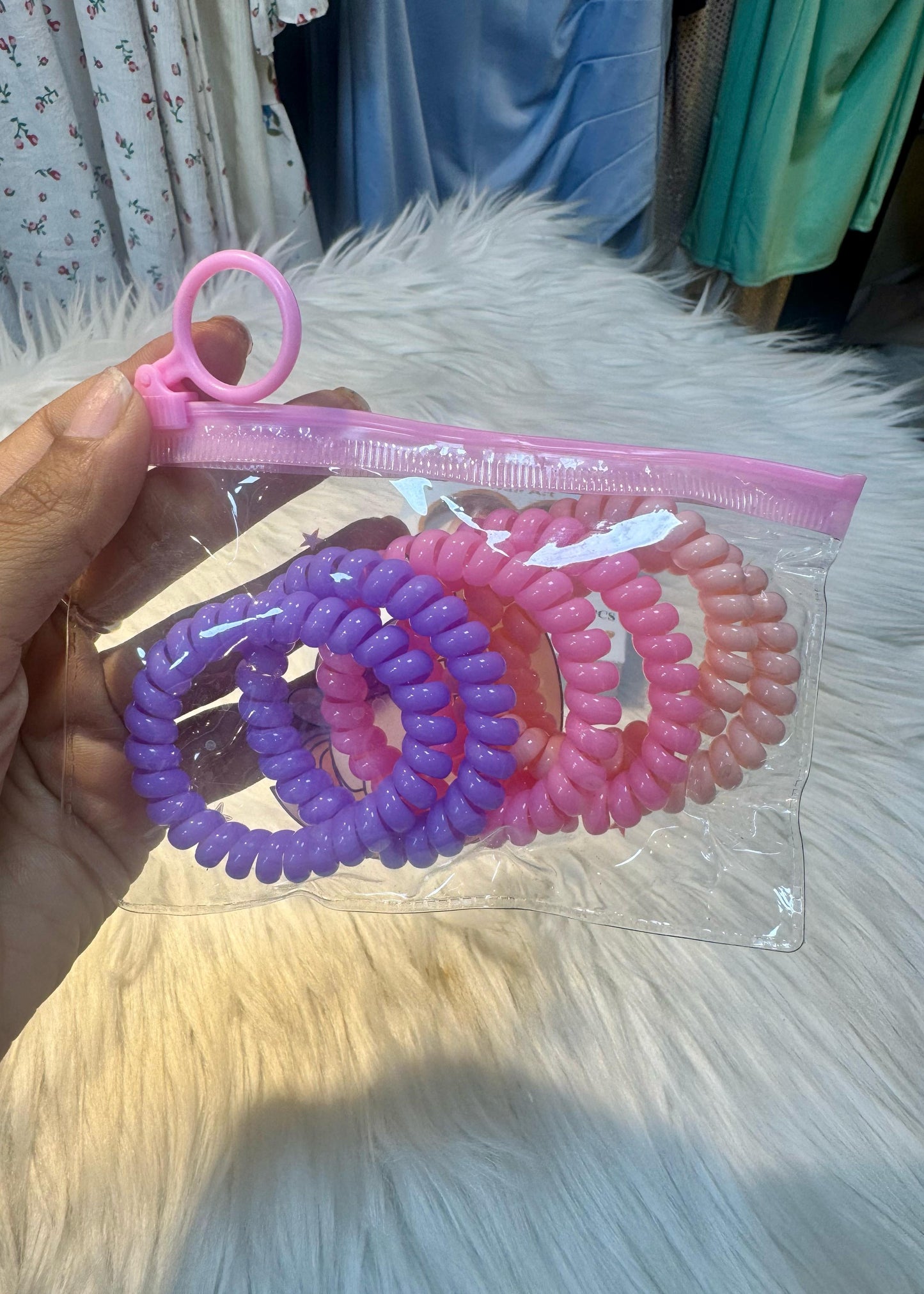 Set of 6 Spiral Hair Bands