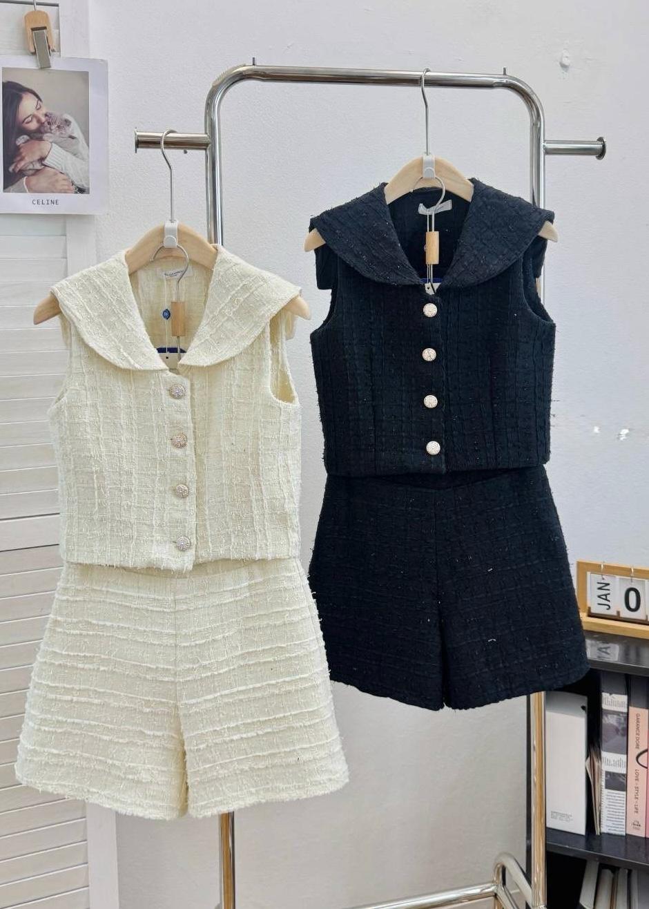 2 Pc Tweed Co-ord Set