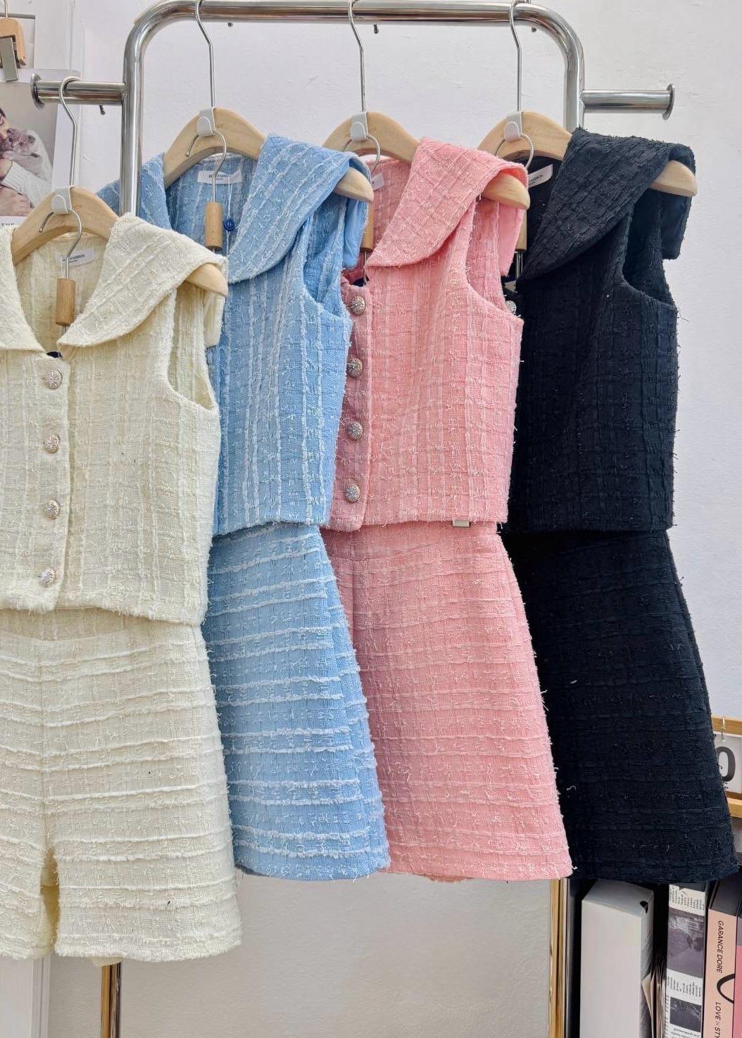 2 Pc Tweed Co-ord Set