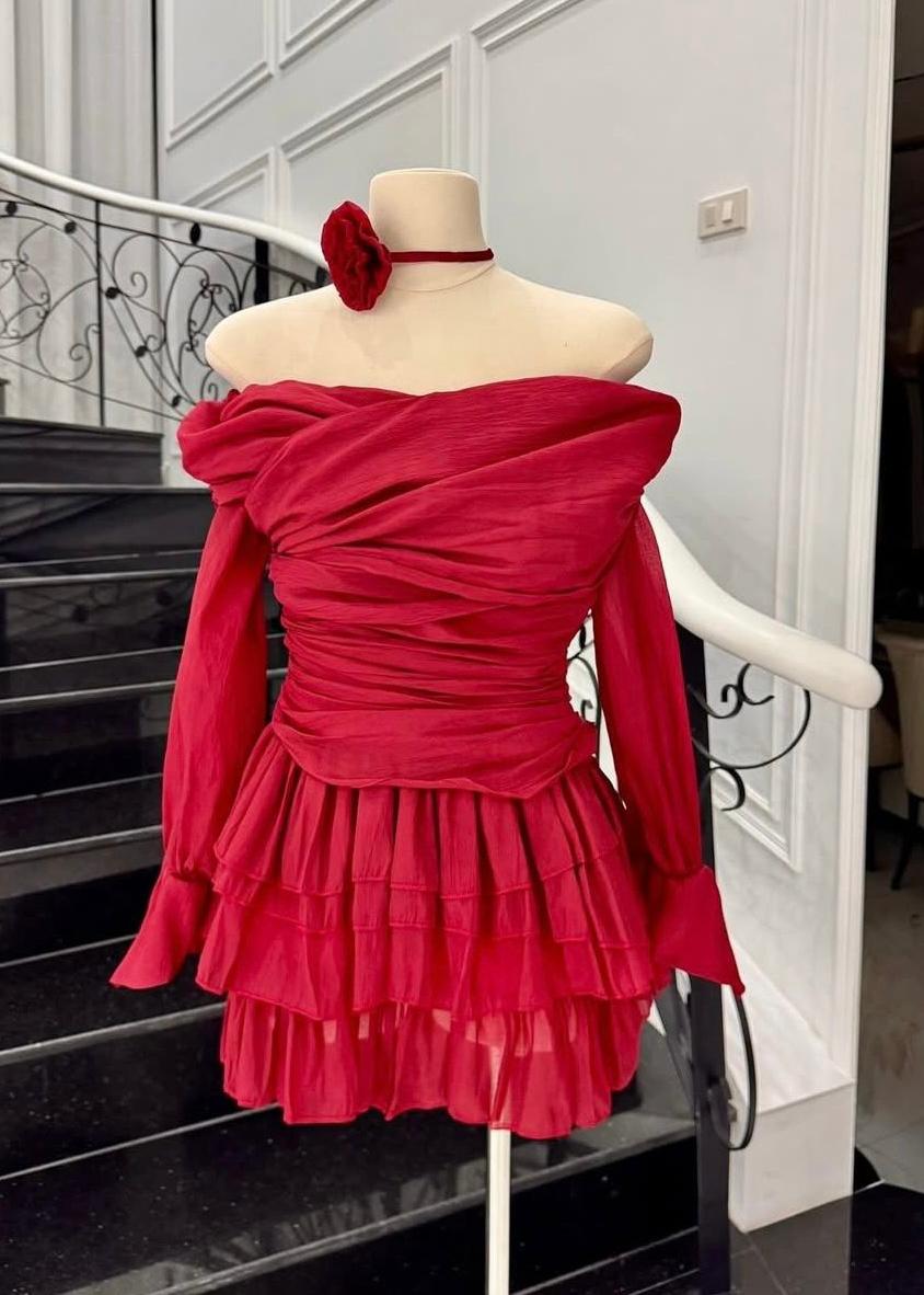 Off Shoulder Short Party Dress