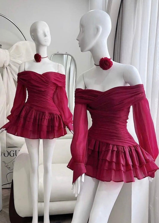 Off Shoulder Short Party Dress