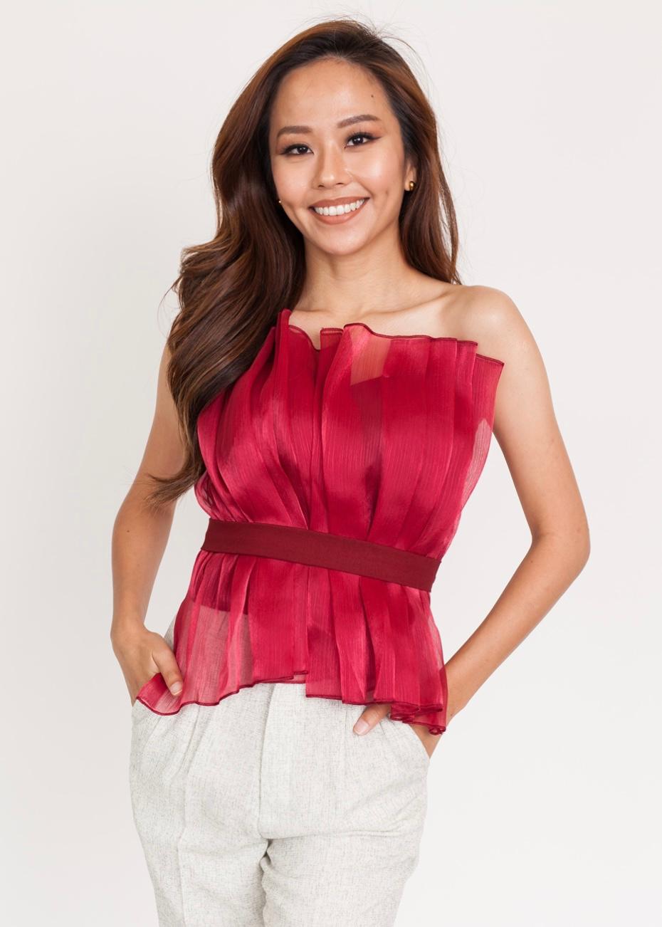 Partywear Organza Tube Top
