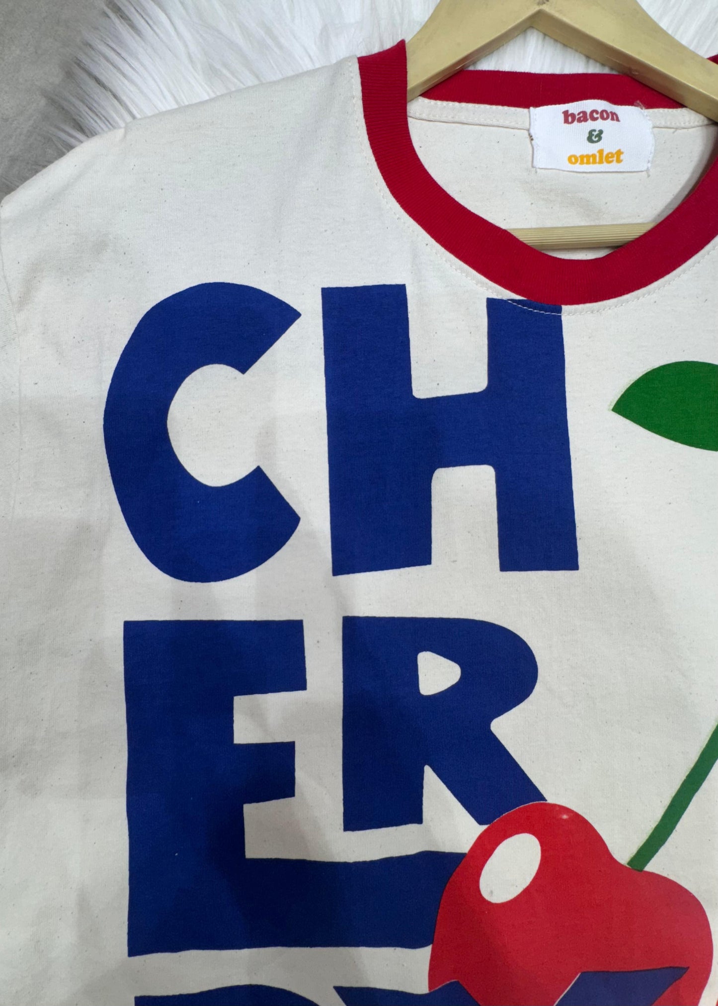 Cherry Printed Crop T-Shirt