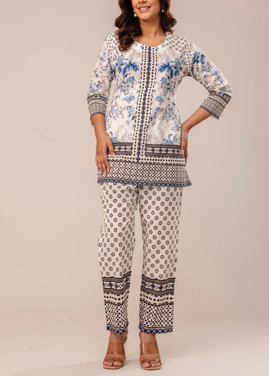 2 Pc Printed Co-ord Set