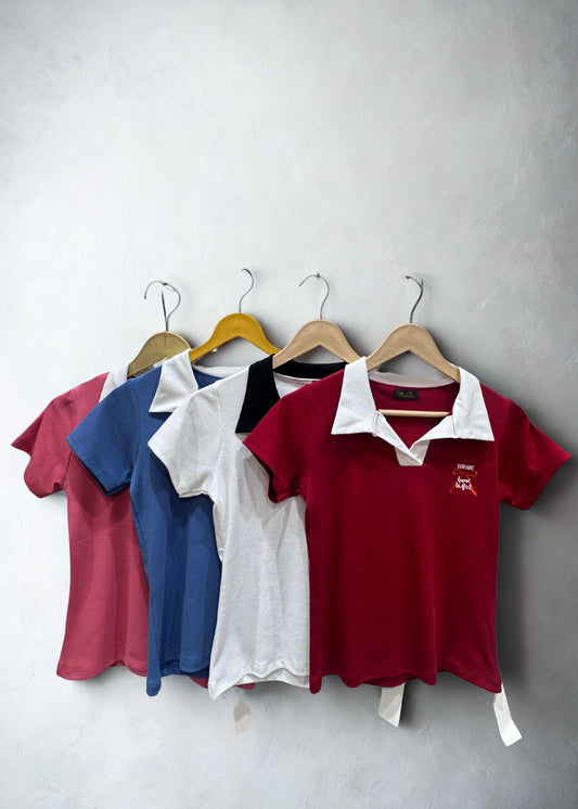 Plain Collared T-Shirt