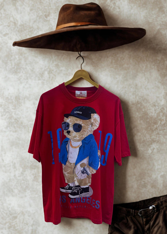 Teddy Printed Oversized Tshirt
