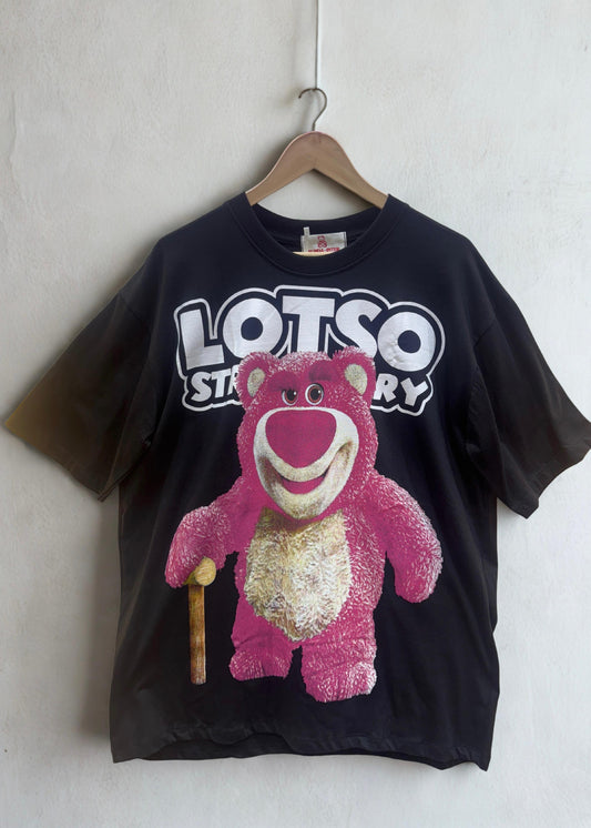 Pink Teddy Printed Oversized T-shirt