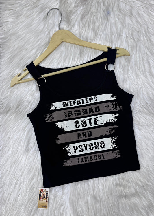 Sporty Printed Tank Top