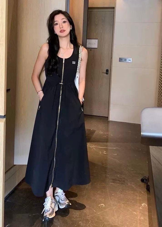 Technical Fabric Maxi Dress