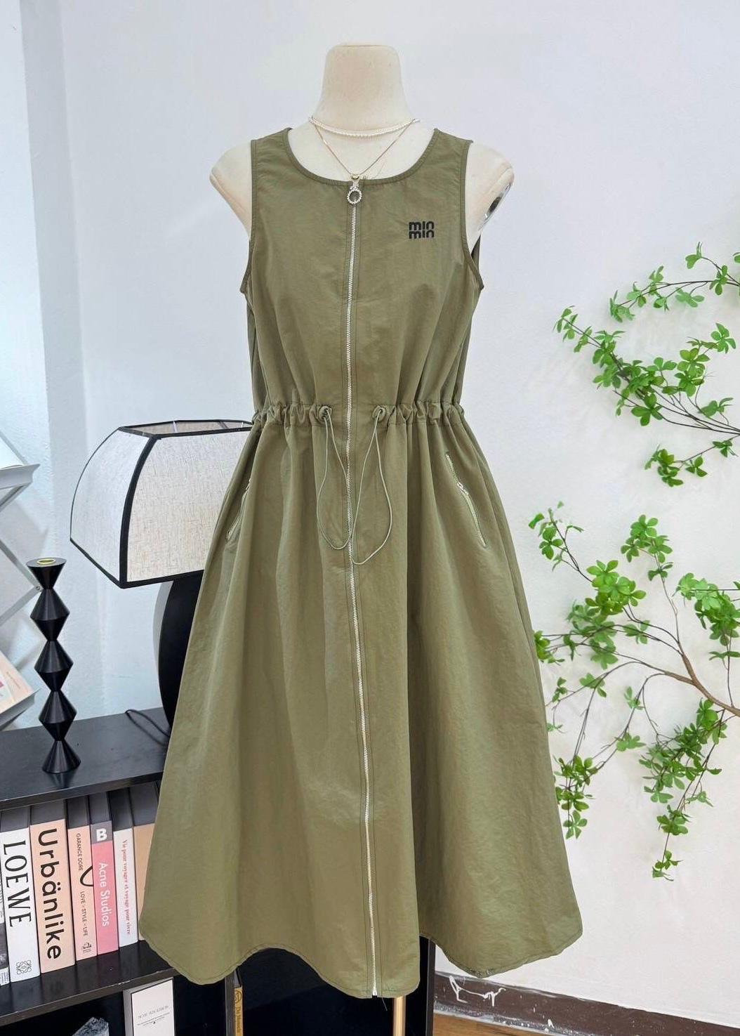 Technical Fabric Maxi Dress