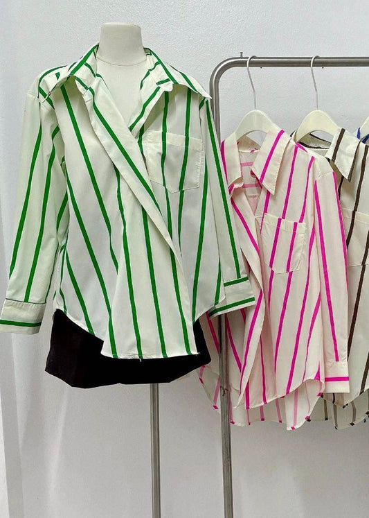 Classic Coloured Striped Shirt
