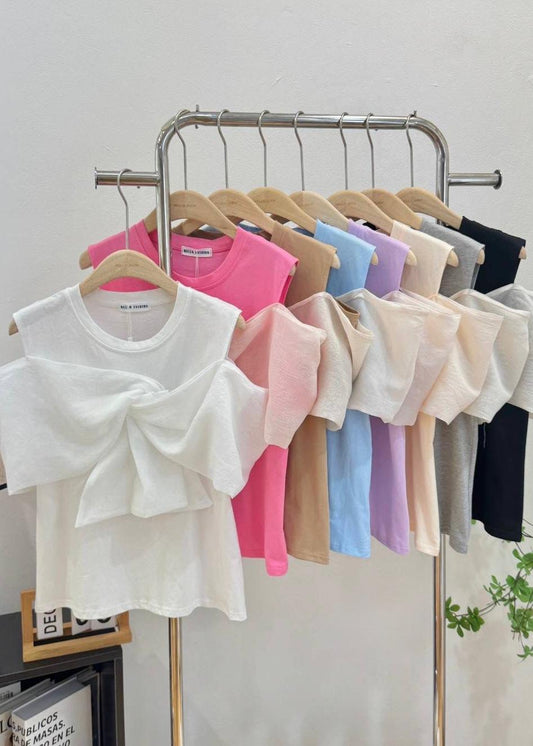 Big  Bow Solid Tshirts