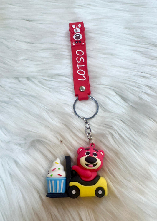 Pink Teddy keychain