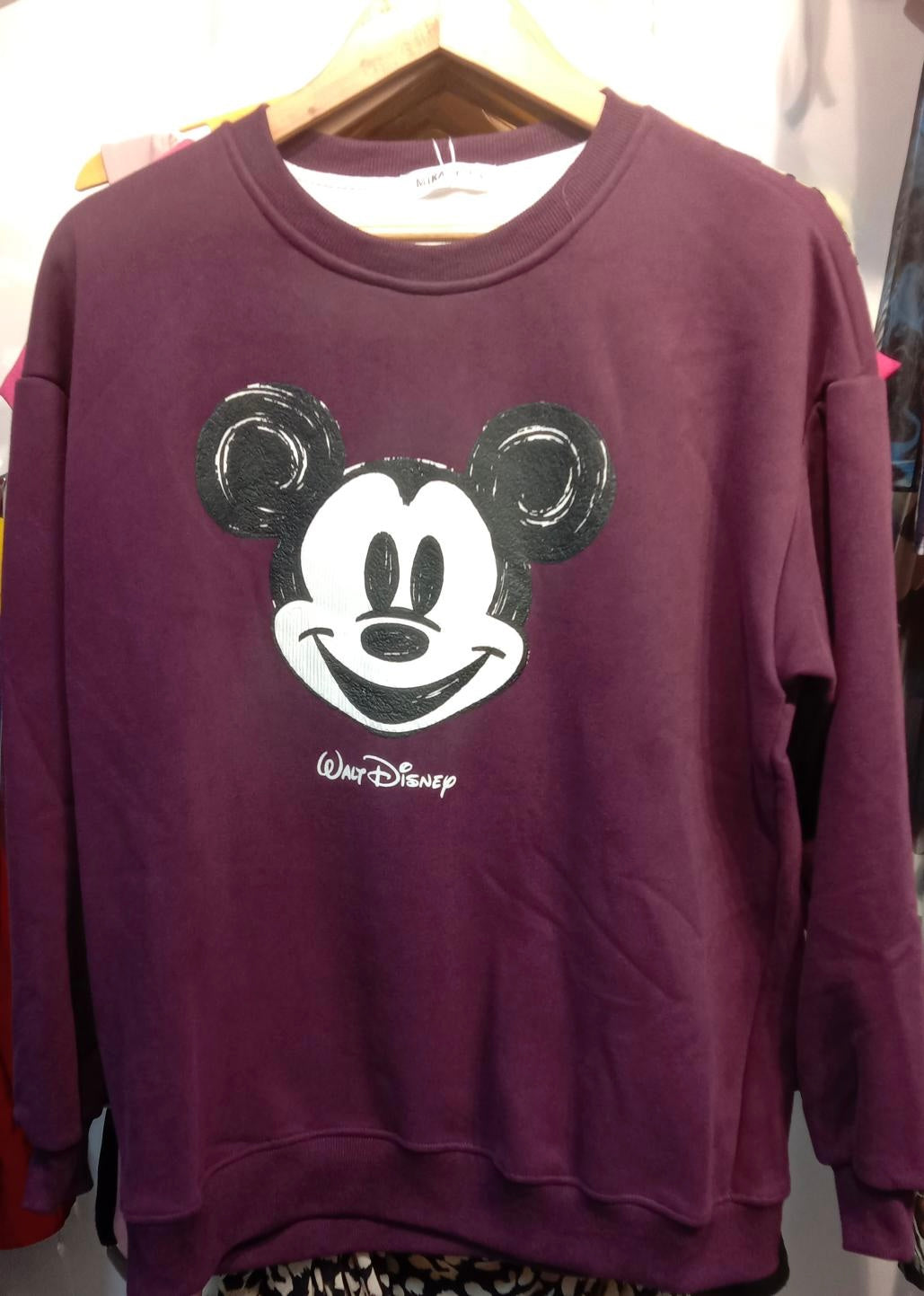 Mickey Printed Fleece Lining Sweatshirt